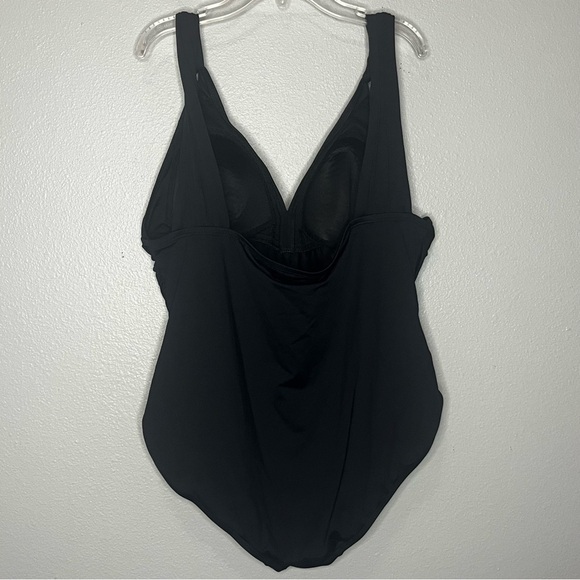 Lauren Ralph Lauren Swimsuit One Piece Swimwear 22W Black Full Coverage - Picture 5 of 9
